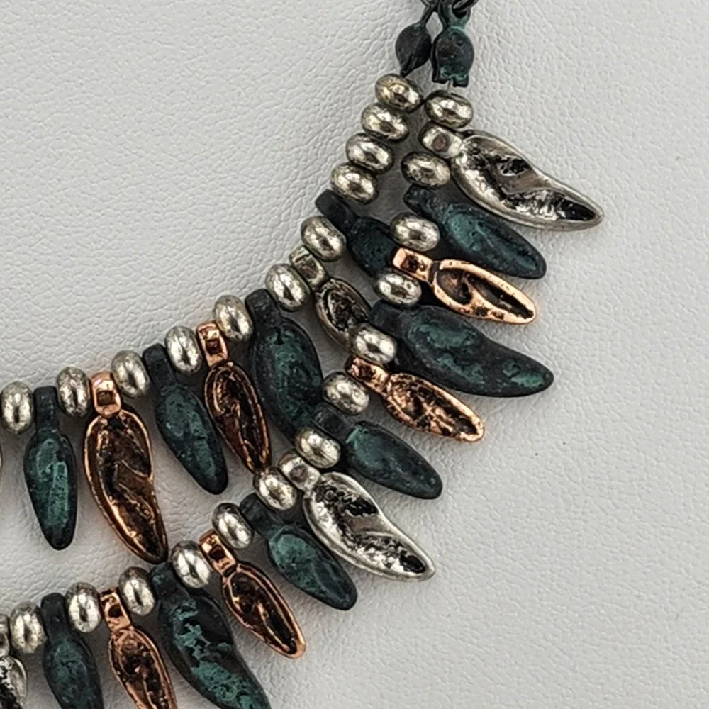Rustic Boho‎ Layered Fringe Necklace
